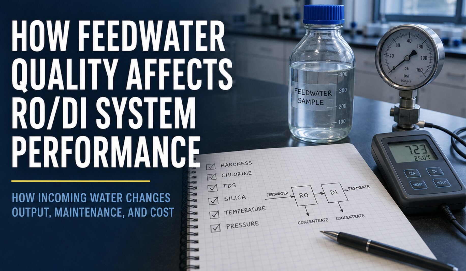 How Feedwater Quality Affects RO/DI System Performance Graphic