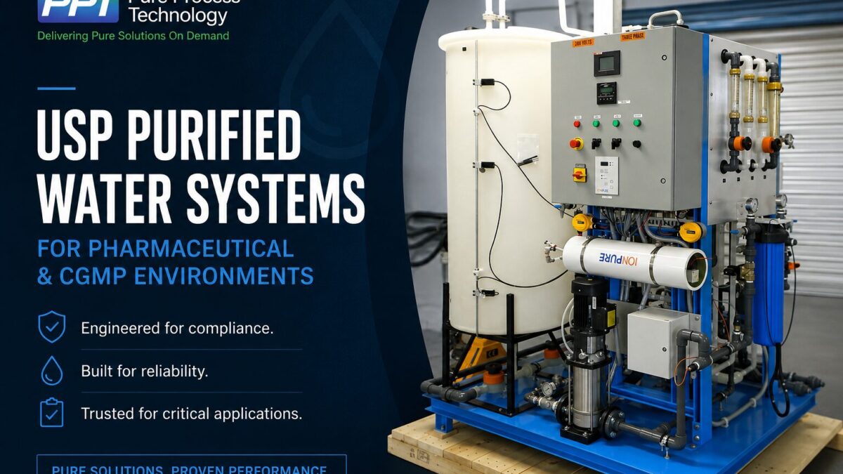 USP Purified Water System for Parhmaceutical and cGMP Environments cover graphic